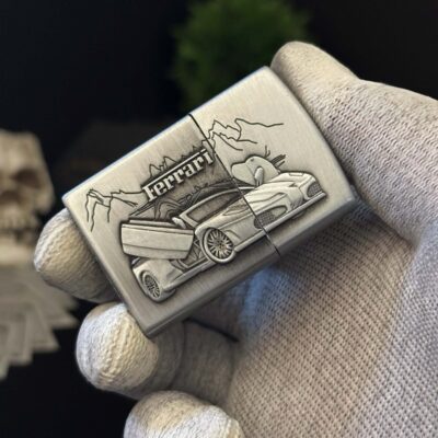 Ferrari Silver Classic Lighter