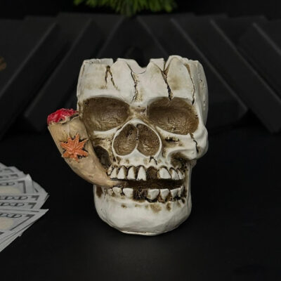 Skull Pipe Ashtray